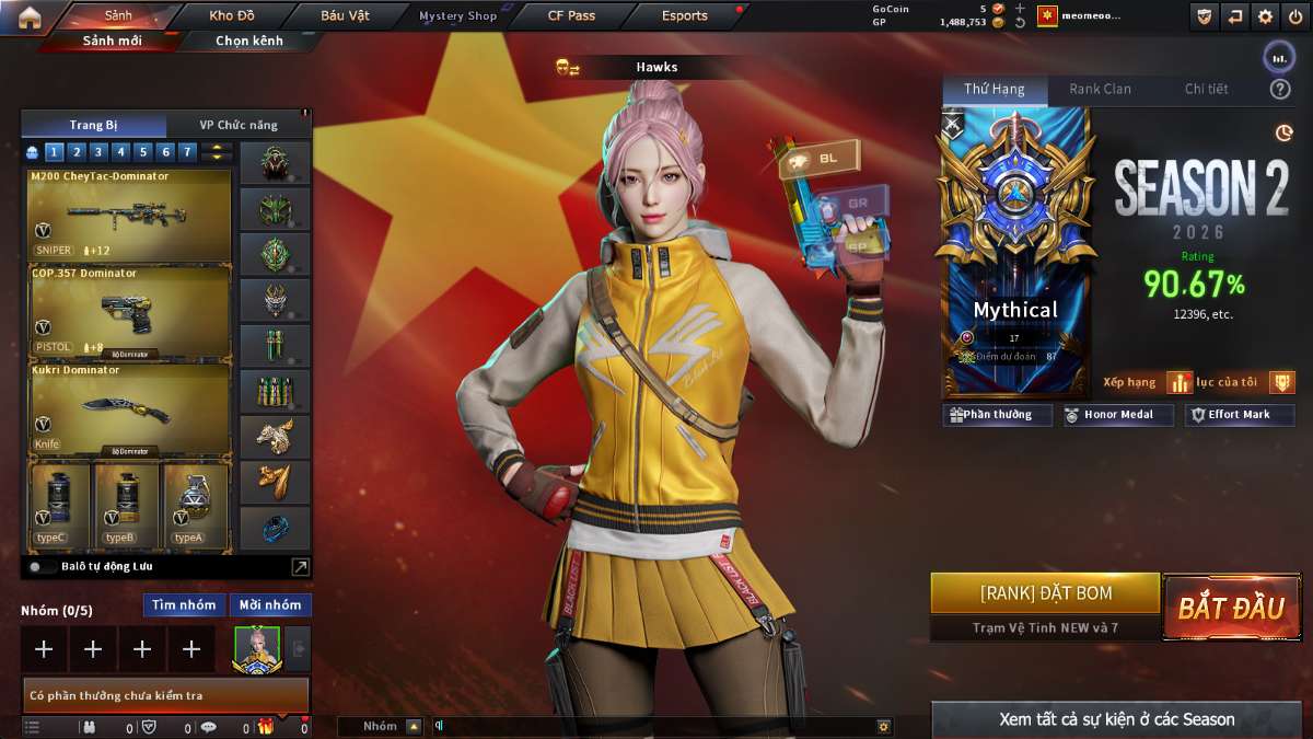 shop acc cf uy tin gia re